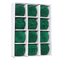 Kit com 12 Bolas de Natal Veludo 6cm