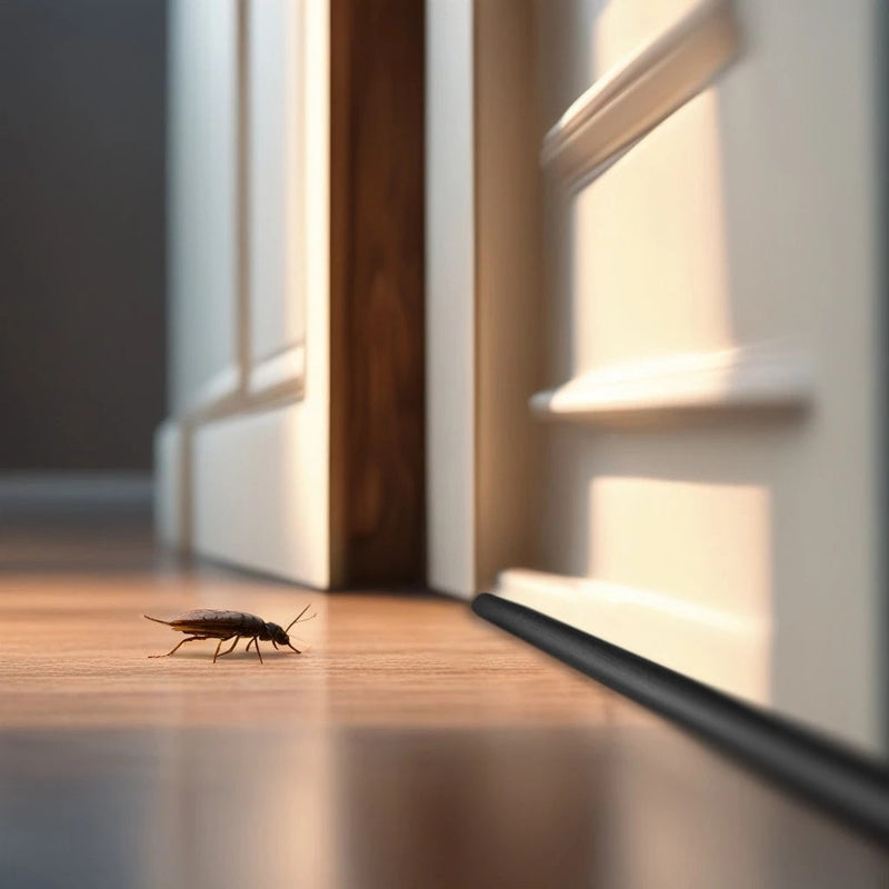 Kit 2 Veda Portas Rolinhos Impermeáveis Ajustáveis 80cm