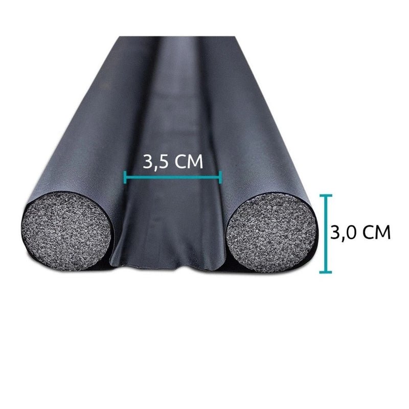 Kit 2 Veda Portas Rolinhos Impermeáveis Ajustáveis 80cm