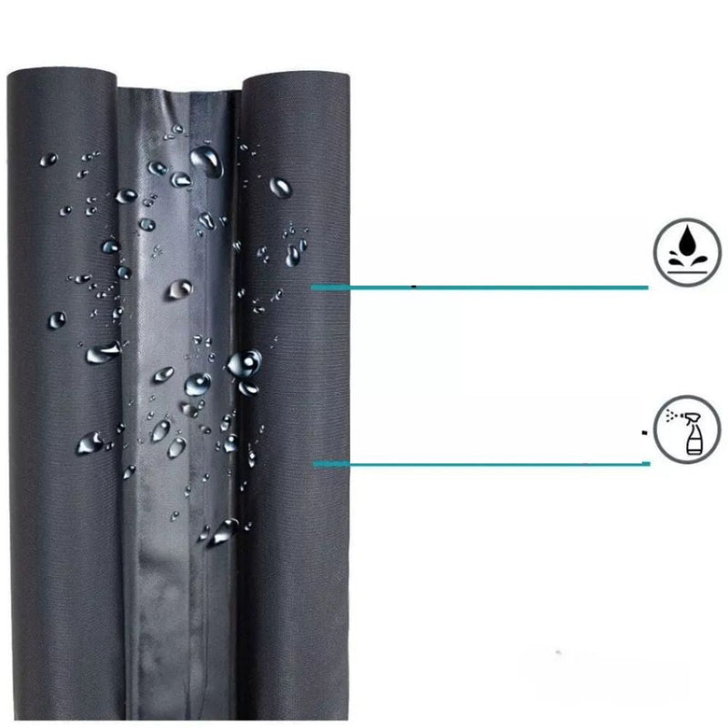 Kit 2 Veda Portas Rolinhos Impermeáveis Ajustáveis 80cm