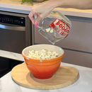Pipoqueira para Micro-Ondas de Vidro com Tampa Vermelha 1,8 Litros