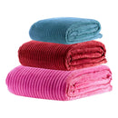 Manta Aveludada Canelada para Cama de Casal