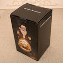 Caixa de Música Natalina | Estatueta Iluminada com Papai Noel e Boneco de Neve