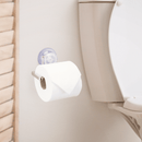 Porta Papel Higiênico Fixação Sucção Ventosa Cromado