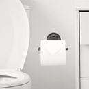 Porta Papel Higiênico Fixação Sucção Ventosa Preta