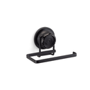 Porta Papel Higiênico Fixação Sucção Ventosa Preta