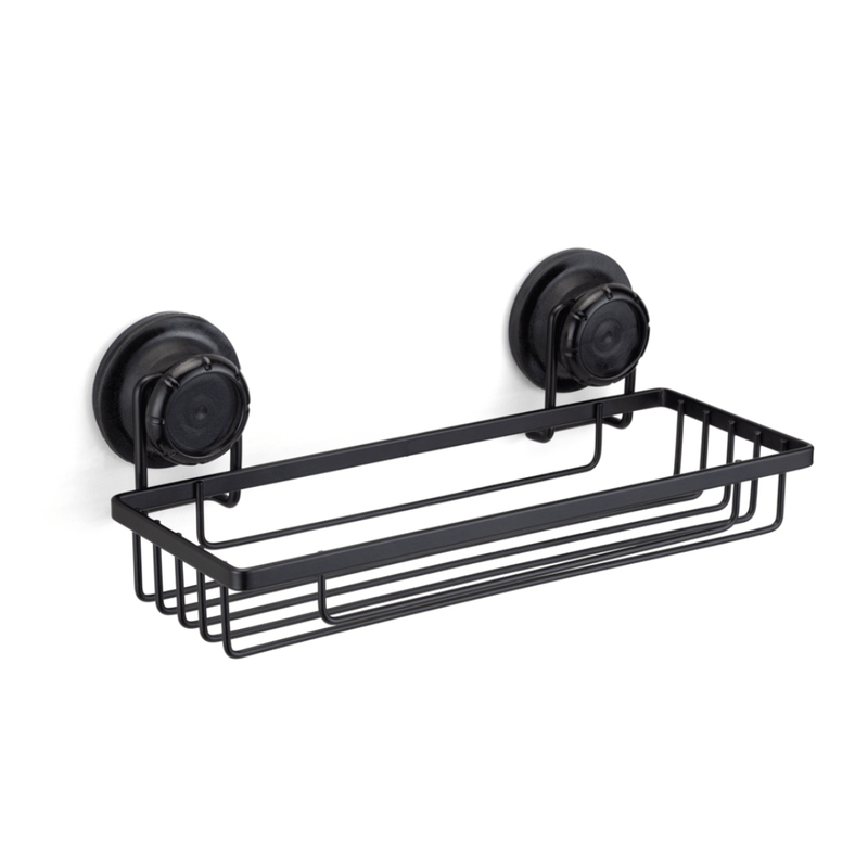 Porta Shampoo Fixação Sucção Ventosa Preto