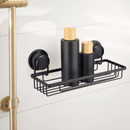 Porta Shampoo Fixação Sucção Ventosa Preto