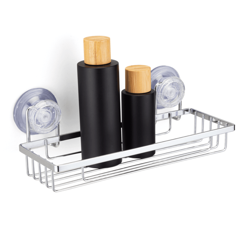 Porta Shampoo Fixação Sucção Ventosa Cromado