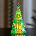 Árvore de Natal em Cristal - Decoração Iluminada de Luxo 2 em 1