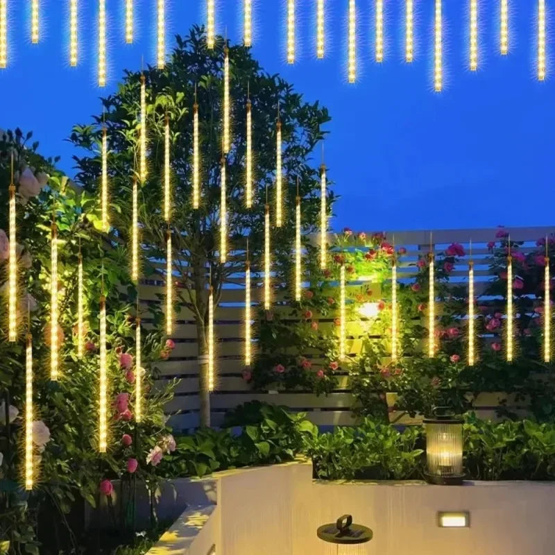 Luzes de Meteoros LED para Decoração de Natal e Jardim