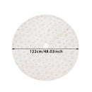 Saia de Árvore de Natal Luxuosa | Floco de Neve Elegante