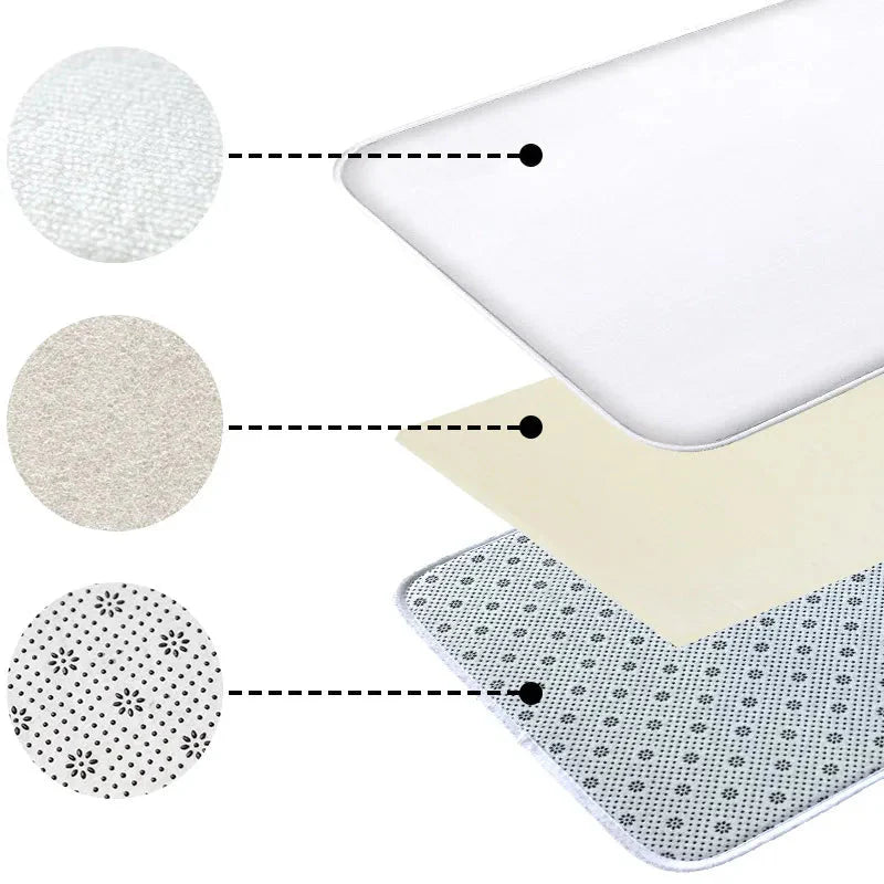 Tapete Natalino de Banheiro | Conjunto Flanela Antiderrapante