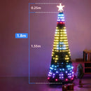 Árvore de Natal Inteligente com Luzes RGB e Sincronização Musical