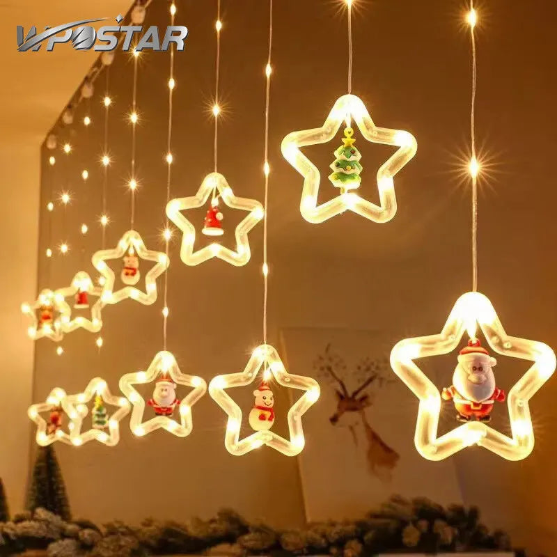 Luzes Natalinas Papai Noel | Decoração LED Exclusiva