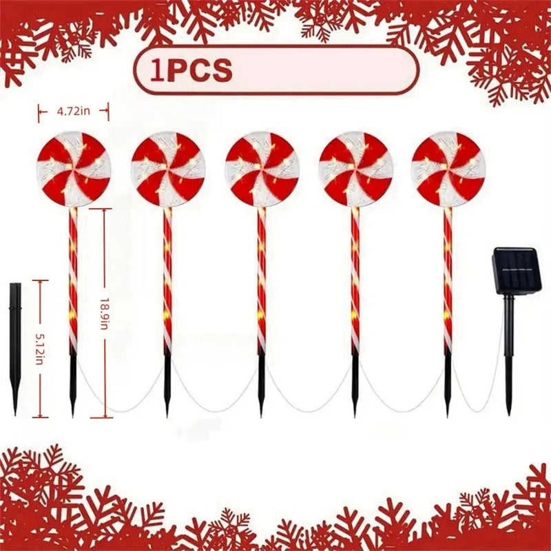 Luzes Solares Natalinas | Decoração de Jardim Exclusiva