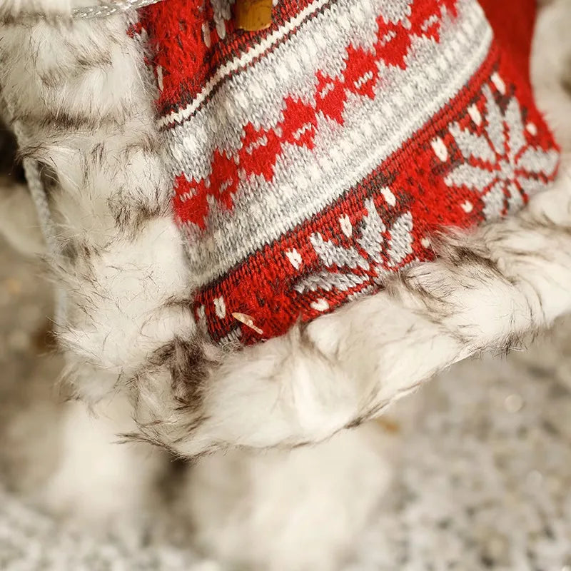 Boneco Papai Noel Natalino | Tecido Tricô 60cm