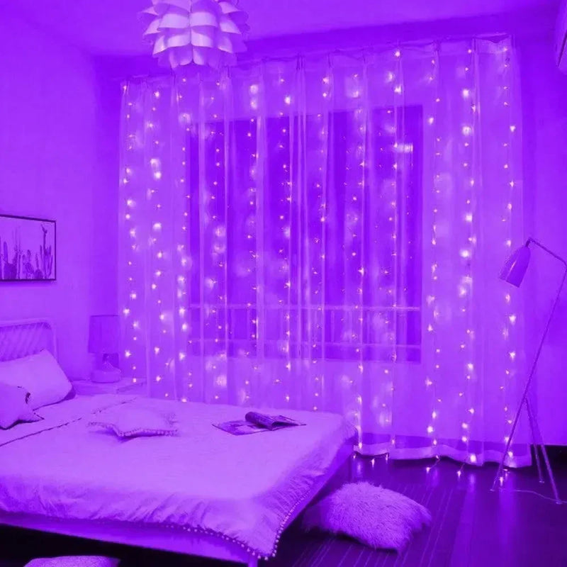 Luzes de Fadas LED com Controle Remoto para Decoração e Festas