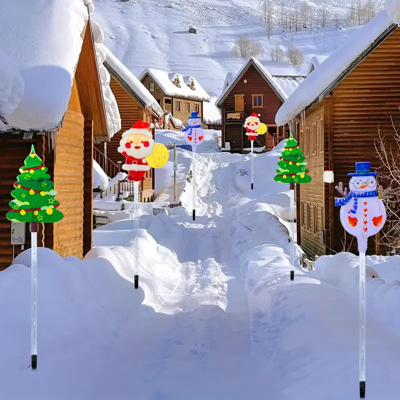 Luzes de Estaca Solar Natalina | Iluminação Festiva RGB