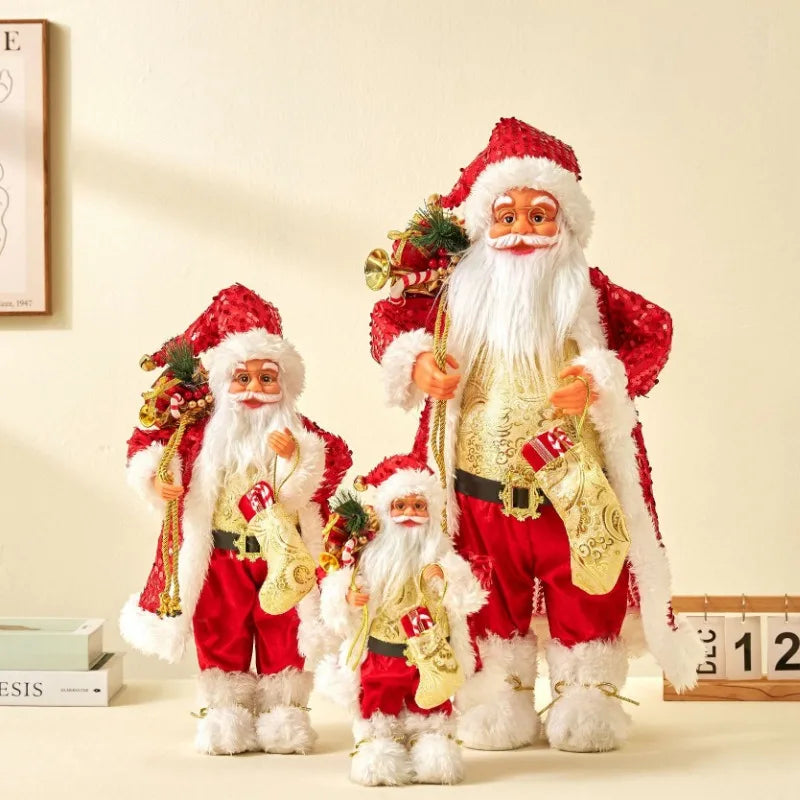 Boneco Papai Noel Natalino | Tecido Tricô 60cm