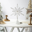 Topper de Árvore de Natal Estrela | Iluminação LED Dourada