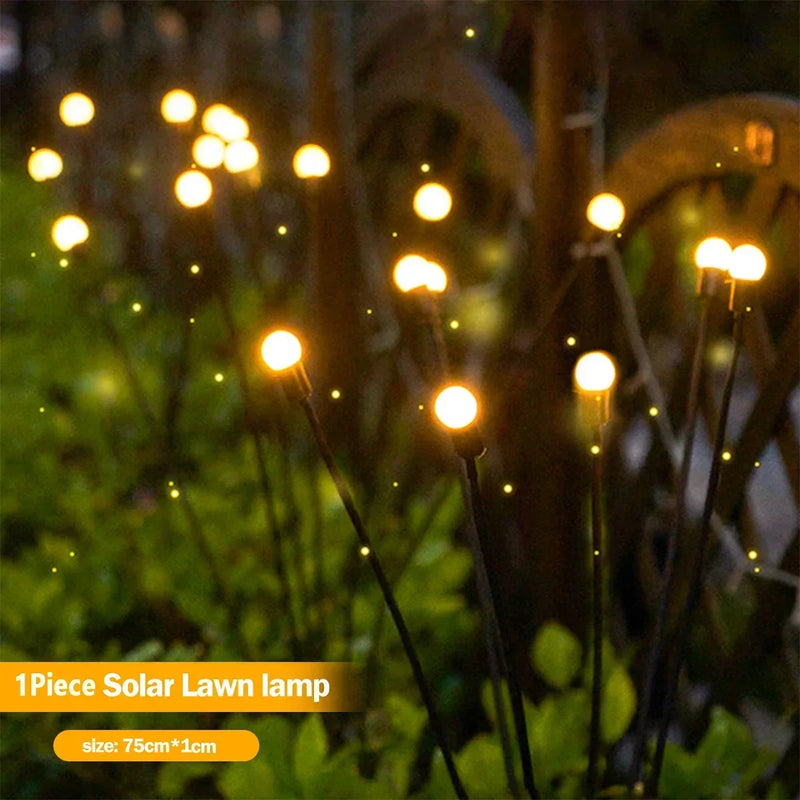Luzes de Vaga-lume Solar para Jardim - Decoração Mágica - KIT com 4