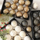 Conjunto Luxo de Bolas de Natal Decorativas - 12 Peças