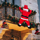 Papai Noel de Escalada | Decoração Natalina Suspensa 170cm