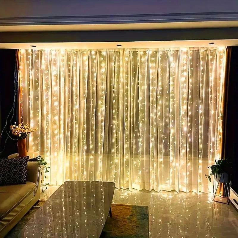 Luzes de Fadas LED com Controle Remoto para Decoração e Festas