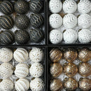 Conjunto Luxo de Bolas de Natal Decorativas - 12 Peças