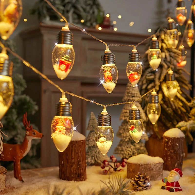 Luzes Decorativas LED Neve 2m - Natal e Ano Novo