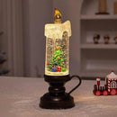 Vela LED Globo de Neve Natalina com Flocos Brilhantes