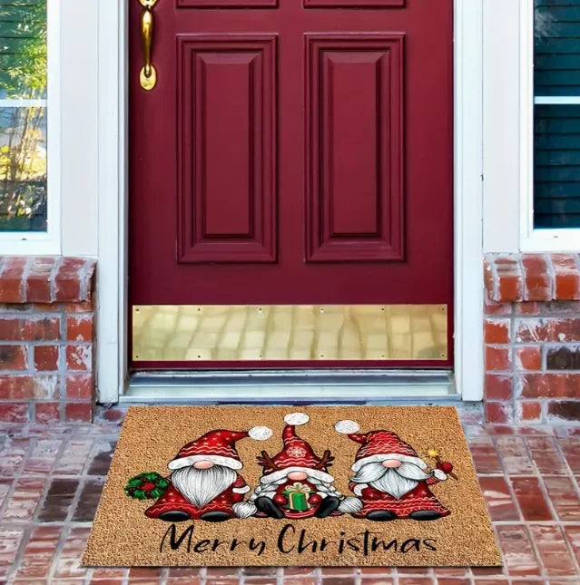 Tapete Natalino Elegante | Flanela Antiderrapante