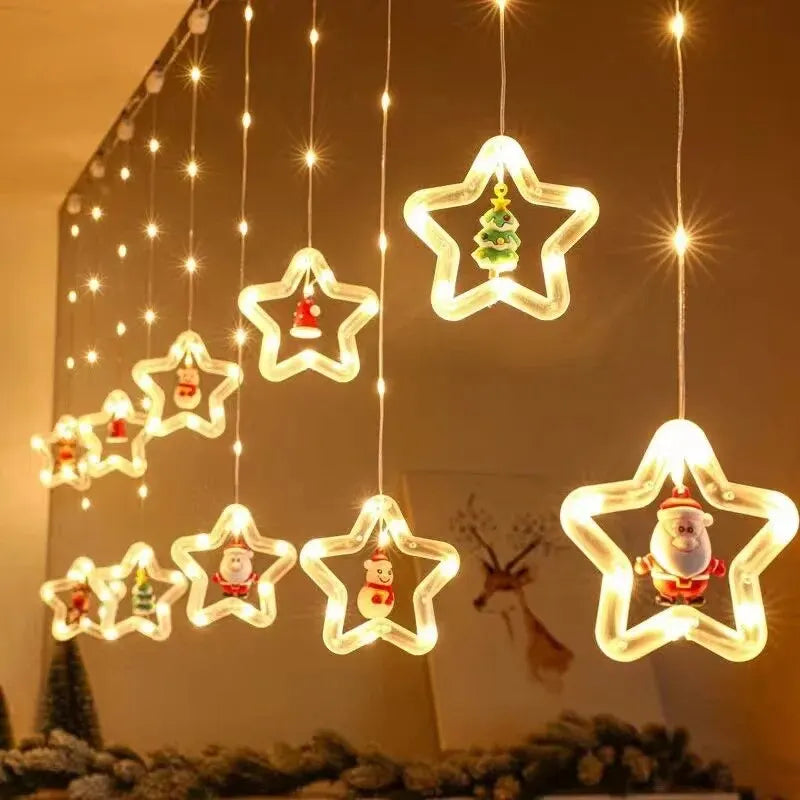 Luzes Natalinas Papai Noel | Decoração LED Exclusiva