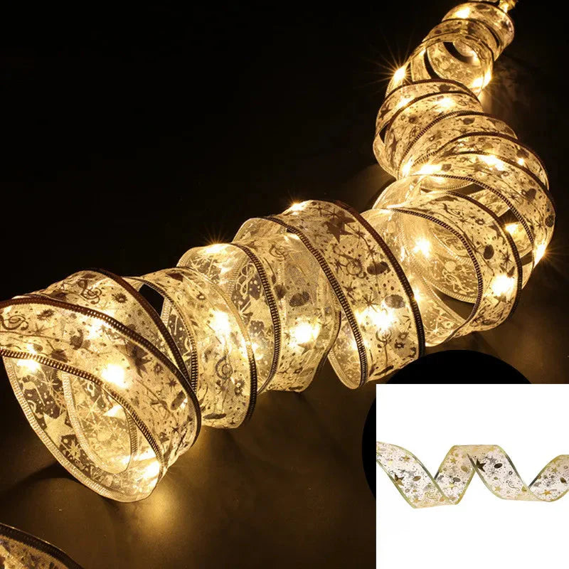 Luzes de Fita LED Natal | Branco Quente e Multicolorido