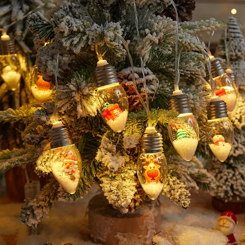 Luzes Decorativas LED Neve 2m - Natal e Ano Novo