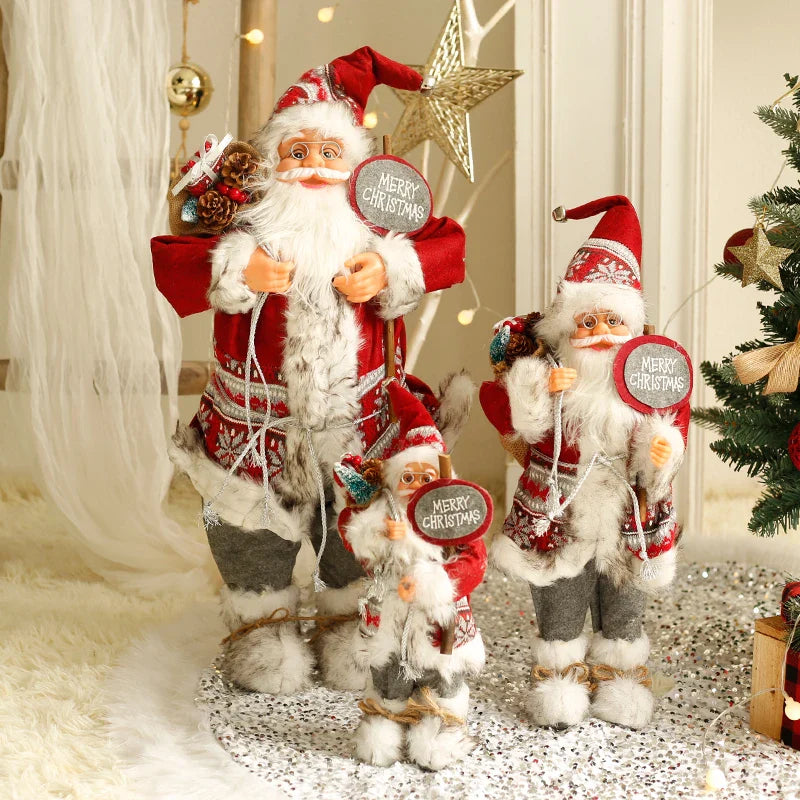 Boneco Papai Noel Natalino | Tecido Tricô 60cm