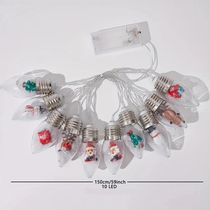 Luzes Decorativas LED Neve 2m - Natal e Ano Novo