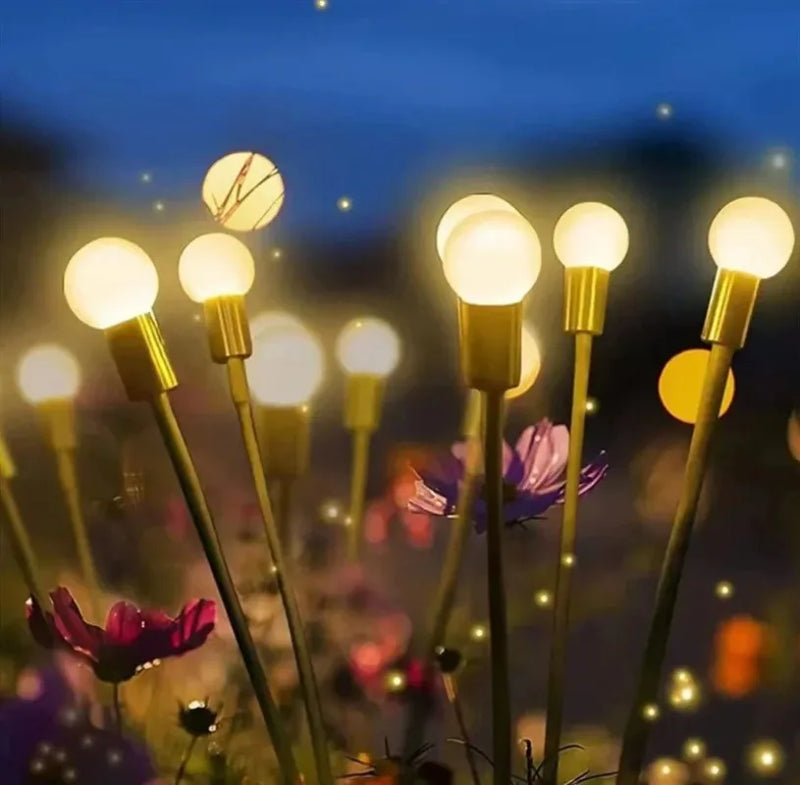 Luzes de Vaga-lume Solar para Jardim - Decoração Mágica - KIT com 4