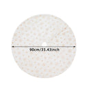 Saia de Árvore de Natal Luxuosa | Floco de Neve Elegante