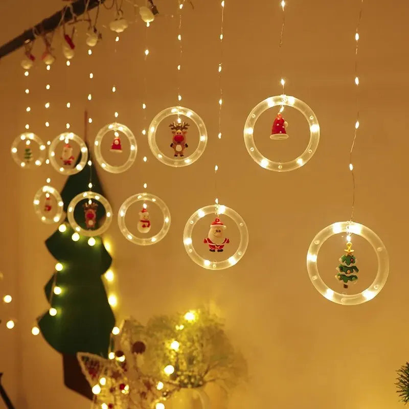 Luzes Natalinas Papai Noel | Decoração LED Exclusiva