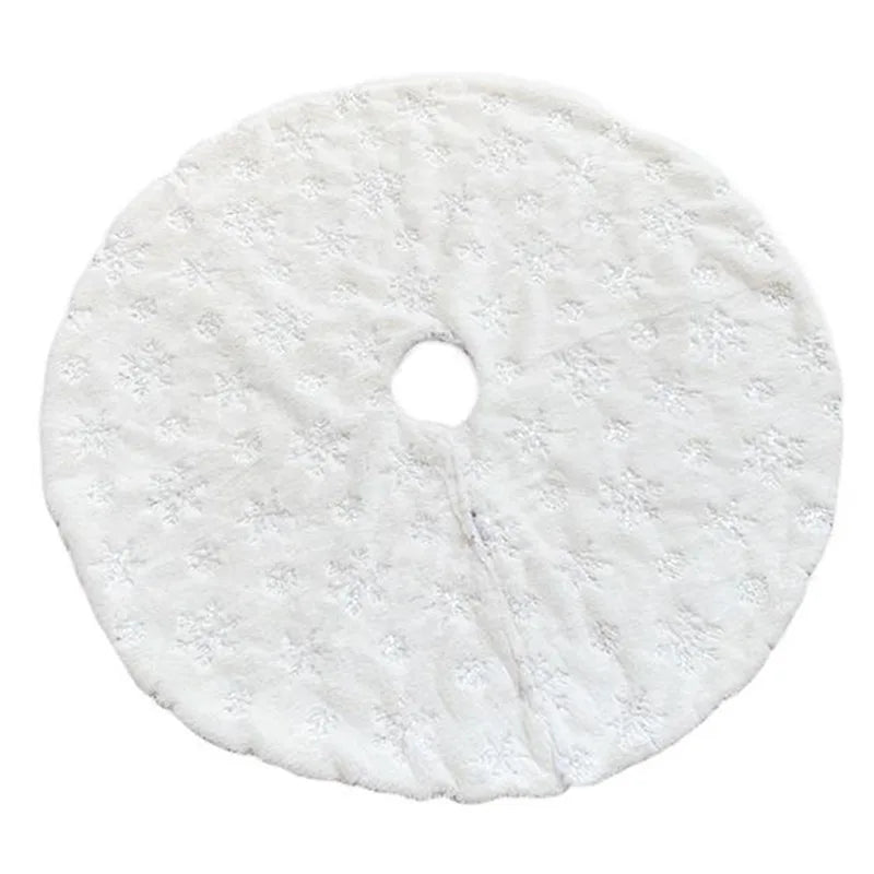 Saia de Árvore de Natal Luxuosa | Floco de Neve Elegante