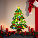 Árvore de Natal de Feltro com Luzes LED para Crianças