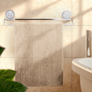 Toalheiro Duplo Fixação Sucção Ventosa Cromado