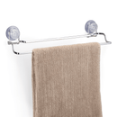 Toalheiro Duplo Fixação Sucção Ventosa Cromado