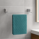 Toalheiro Duplo 45cm Aço Inox com Ventosas