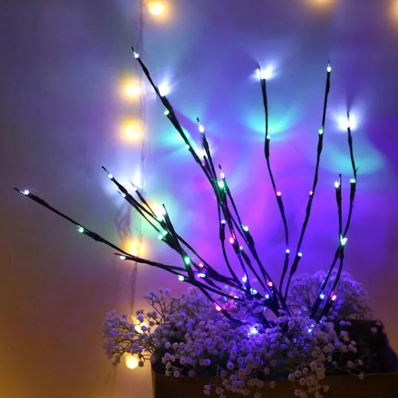 Árvore de Natal Led com Galhos Iluminados para Decoração