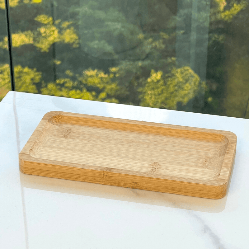 Bandeja Retangular Hire de Bambu 20cm