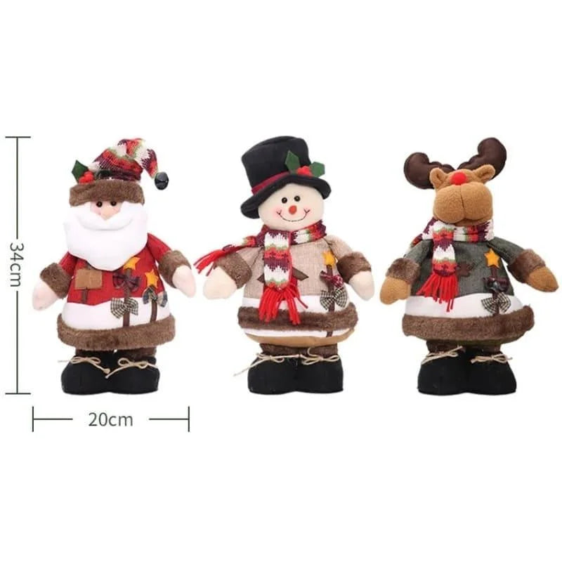 Bonecos de Natal de Pelúcia para Decoração