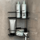 Cantoneira Porta Shampoo Dupla Fixação Ventosa Preto